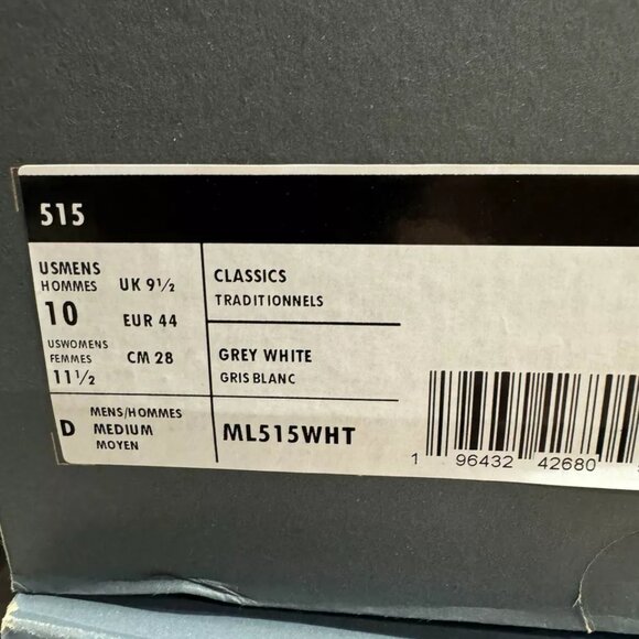 New Balance Mens 515 Sneaker Gray Size 10 M